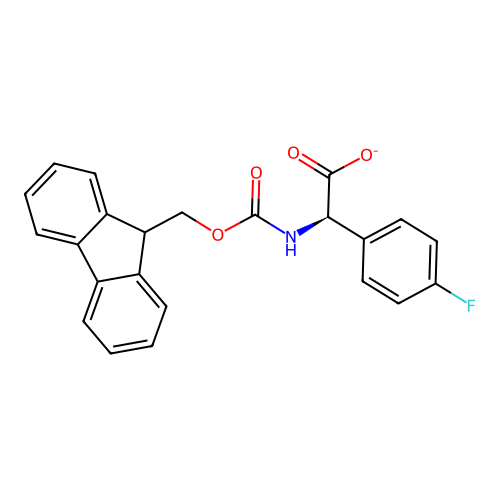 (2R)-({[(9H-Fluoren-9-yl)methoxy]carbonyl}amino)(4-fluorophenyl)acetate structure
