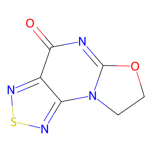 4H-Oxazolo[3,2-a][1,2,5]thiadiazolo[3,4-e]pyrimidin-4-one, 7,8-dihydro- structure