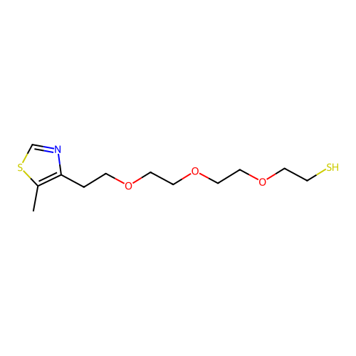 2-[2-[2-[2-(5-Methyl-1,3-thiazol-4-yl)ethoxy]ethoxy]ethoxy]ethanethiol structure
