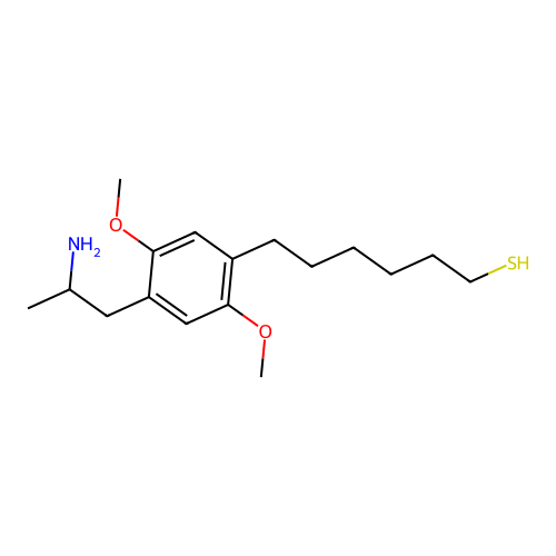 6-[4-(2-Aminopropyl)-2,5-dimethoxyphenyl]hexane-1-thiol structure