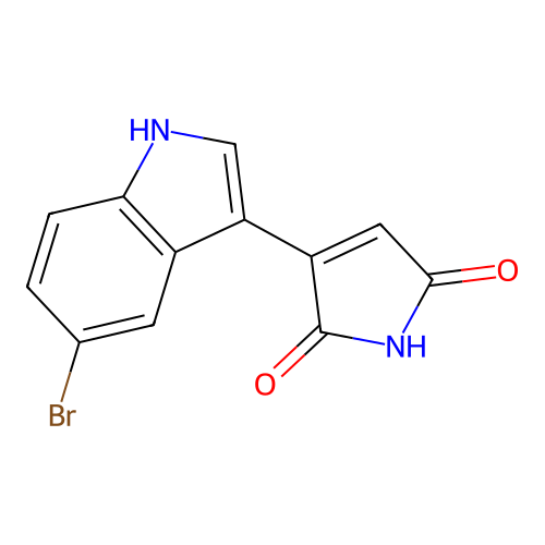 3-(5-bromo-1H-indol-3-yl)pyrrole-2,5-dione structure