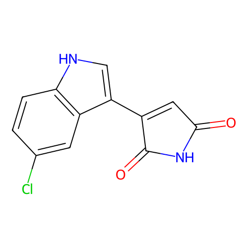 3-(5-chloro-1H-indol-3-yl)pyrrole-2,5-dione structure