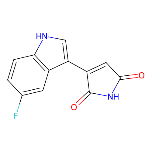 3-(5-Fluoro-1h-indol-3-yl)-1h-pyrrole-2,5-dione structure