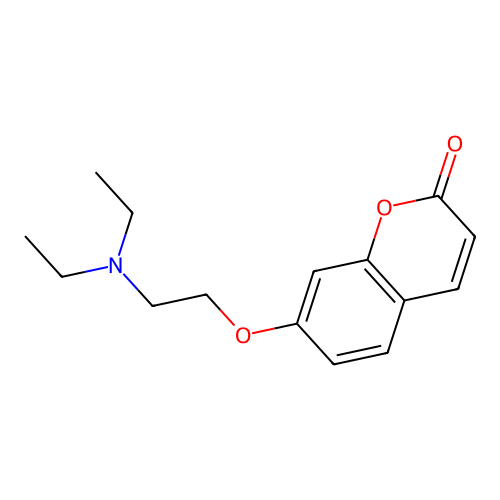 7-[2-(diethylamino)ethoxy]-2H-chromen-2-one structure