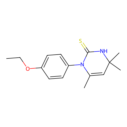 1-(4-Ethoxyphenyl)-4,4,6-trimethyl-1,4-dihydropyrimidine-2-thiol structure