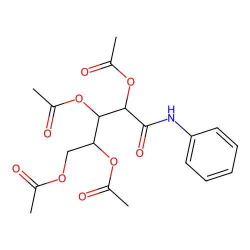 5-Oxo-5-(phenylamino)pentane-1,2,3,4-tetrayl tetraacetate structure