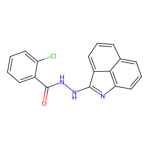 N'-(benzo[cd]indol-2-yl)-2-chlorobenzohydrazide structure
