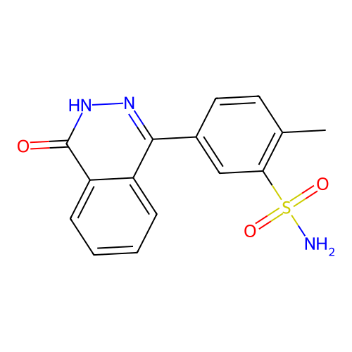 2-Methyl-5-(4-oxo-3,4-dihydrophthalazin-1-yl)benzenesulfonamide structure