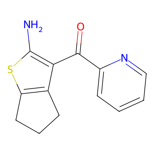 3-(pyridine-2-carbonyl)-4H,5H,6H-cyclopenta[b]thiophen-2-amine structure