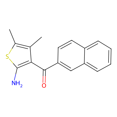 (2-Amino-4,5-dimethylthiophen-3-yl)-naphthalen-2-ylmethanone structure