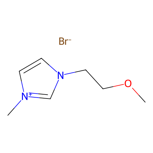 1-(2-Methoxyethyl)-3-methylimidazolium bromide structure