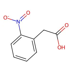 (2-Nitrophenyl)acetic acid structure