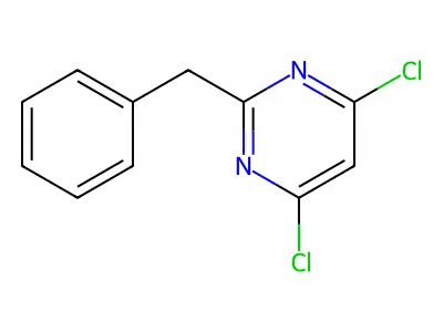 2-Benzyl-4,6-dichloropyrimidine structure