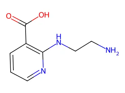 2-[(2-Aminoethyl)amino]nicotinic acid structure