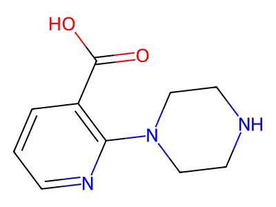 2-Piperazin-1-ylnicotinic acid structure
