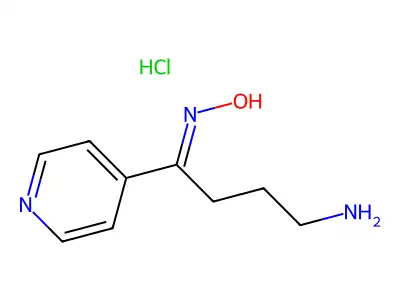4-Amino-1-pyridin-4-ylbutan-1-one oxime monohydrochloride structure