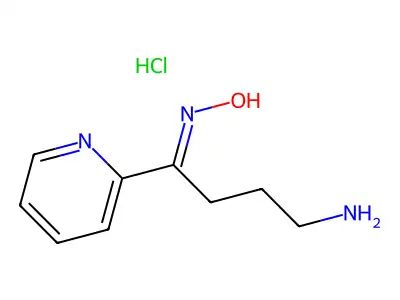 N-(4-Amino-1-pyridin-2-ylbutylidene)hydroxylamine;hydrochloride structure