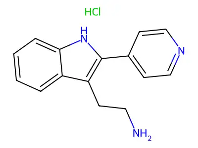 2-(2-(Pyridin-4-yl)-1h-indol-3-yl)ethanamine hydrochloride structure
