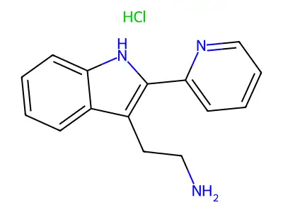 2-(2-Pyridin-2-yl-1H-indol-3-yl)ethanamine monohydrochloride structure