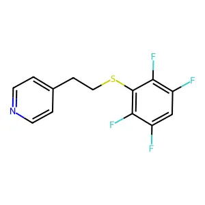 4-[2-(2,3,5,6-Tetrafluorophenyl)sulfanylethyl]pyridine structure