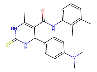 4-[4-(dimethylamino)phenyl]-N-(2,3-dimethylphenyl)-6-methyl-2-thioxo-1,2,3,4-tetrahydropyrimidine-5-carboxamide structure