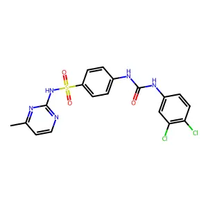 1-(3,4-Dichlorophenyl)-3-[4-[(4-methylpyrimidin-2-yl)sulfamoyl]phenyl]urea structure