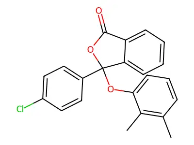 3-(4-Chlorophenyl)-3-(2,3-dimethylphenoxy)-2-benzofuran-1-one structure