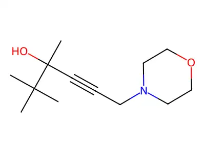 2,2,3-Trimethyl-6-morpholin-4-ylhex-4-yn-3-ol structure