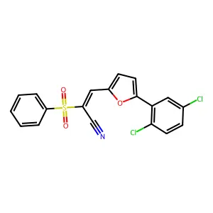 C19H11Cl2NO3S structure