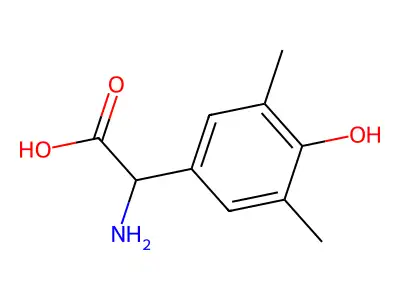 2-Amino-2-(4-hydroxy-3,5-dimethylphenyl)acetic acid structure