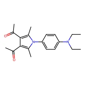1-[4-Acetyl-1-[4-(diethylamino)phenyl]-2,5-dimethylpyrrol-3-yl]ethanone structure