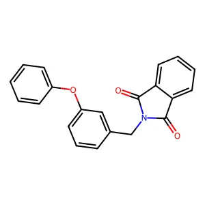 2-(3-phenoxybenzyl)-1H-isoindole-1,3(2H)-dione structure