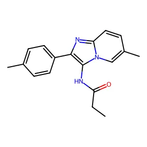 N-[6-methyl-2-(4-methylphenyl)imidazo[1,2-a]pyridin-3-yl]propanamide structure
