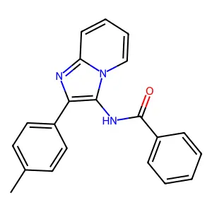 N-[2-(4-methylphenyl)imidazo[1,2-a]pyridin-3-yl]benzamide structure