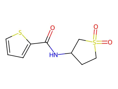 N-(1,1-dioxidotetrahydrothiophen-3-yl)thiophene-2-carboxamide structure