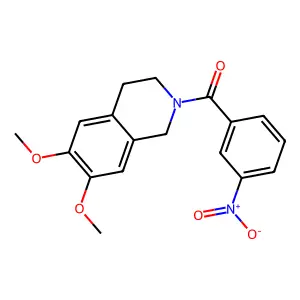 (6,7-dimethoxy-3,4-dihydroisoquinolin-2(1H)-yl)(3-nitrophenyl)methanone structure