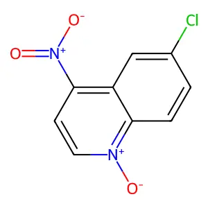 6-氯-4-硝基喹啉1-氧化物 structure