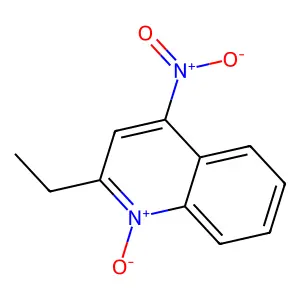2-乙基-4-硝基喹啉1-氧化物 structure