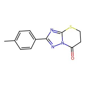 2-(4-Methylphenyl)-5,6-dihydro-7H-(1,2,4)triazolo(5,1-B)(1,3)thiazin-7-one structure