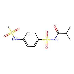 N-[4-(methanesulfonamido)phenyl]sulfonyl-2-methylpropanamide structure