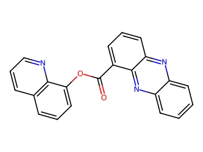 Quinolin-8-yl phenazine-1-carboxylate structure