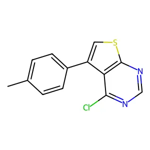 4-Chloro-5-(4-methylphenyl)thieno(2,3-d)pyrimidine structure