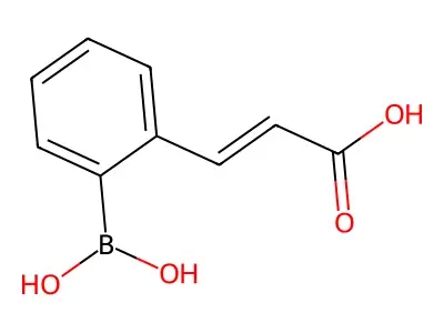 2-(2-Carboxyvinyl)benzeneboronicacid structure