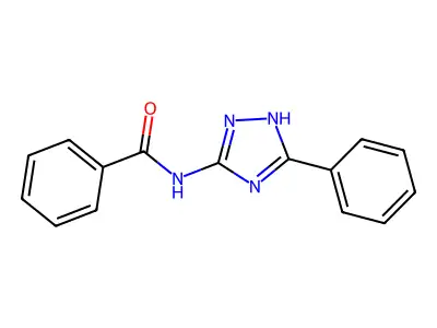 3-Benzamido-5-phenyl-1,2,4-triazole structure