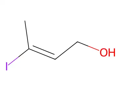 (E)-3-Iodo-2-buten-1-ol structure