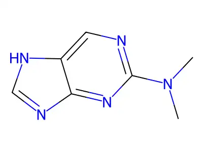 N,N-二甲基-5H-嘌呤-2-胺 structure
