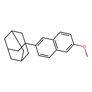 1-(6-Methoxy-2-naphthalenyl)tricyclo(3.3.1.13,7)decane structure