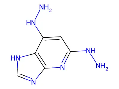 (5-hydrazinyl-1H-imidazo[4,5-b]pyridin-7-yl)hydrazine structure