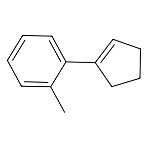 Benzene, (1-cyclopenten-1-yl)-2-methyl- structure