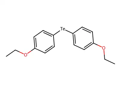 Benzene, 1,1'-tellurobis[4-ethoxy- structure